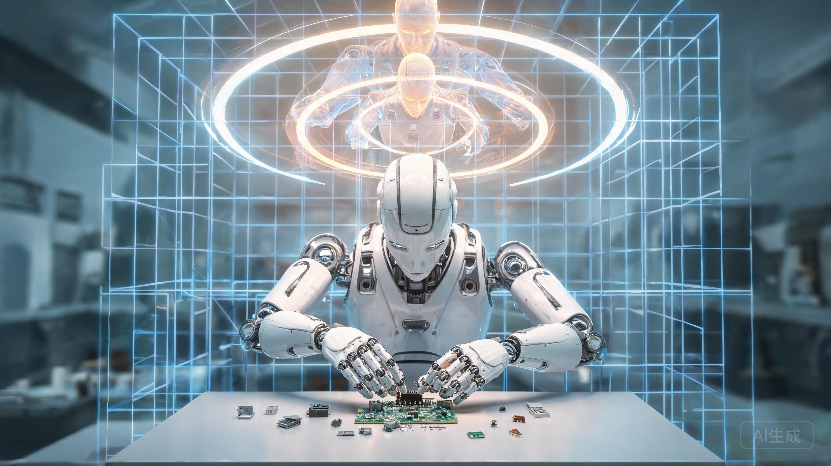 2026 W18-W19 AI 论文半月版封面：可部署 VLA 与递归多智能体